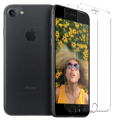 Produktbild von 4in1 Conie Schutzfolien Set für iPhone 7 / 8 / SE2 Glasfolie Displayschutz Kamera Schutz Folie Panzer Glas Schutzfolie