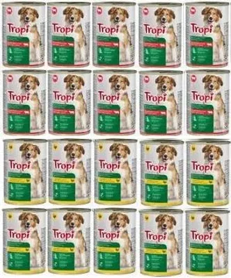 Obrázek produktu pro TROPI mokré krmivo pro psy 415 g MIX OF FLAVORS 20 kusů DOG