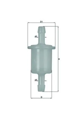 Produktbild von MAHLE ORIGINAL KRAFTSTOFFFILTER Leitungsfilter KL 26 OF