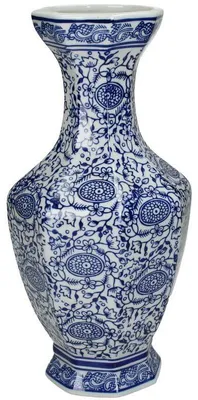 Productafbeelding van HD Collection vaas, blauw, 30x15x15 cm