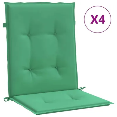 Obrázok produktu pre Podložky na záhradné stoličky, nízke operadlo 4 ks 100x50x3 cm