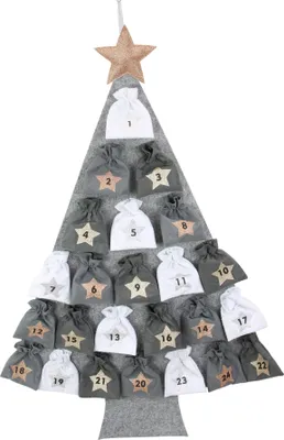 Produktbild von Adventskalender "Tannenbaum", Maße: 70 x 115 cm, Säckchen 12 x 13 cm