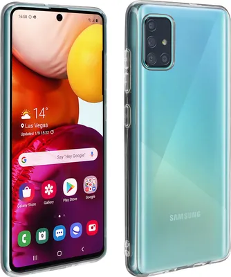 Produktbild von Avizar, Gelhülle (frosted) für Samsung Galaxy A51, Transparent