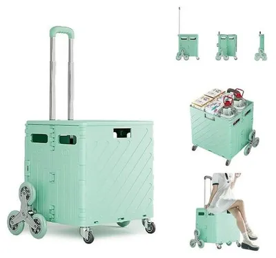 Immagine prodotto di Carrello a mano leggero - Installabile - 75 L - Grande capienza - Resistente agli urti