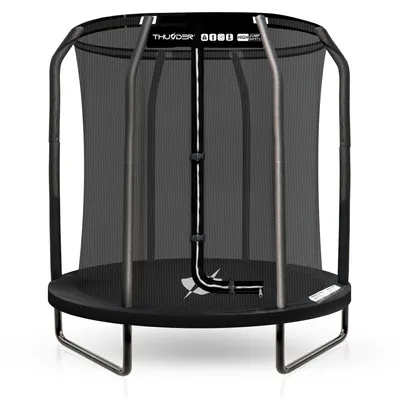 Produktbild von Thunder Gartentrampolin Elite 140 cm 4,5 ft Innennetz 50 kg Schwarz