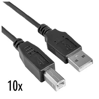 Productafbeelding van Nilox NX090301134, 1,8 meter, USB A, USB B, USB 2.0, mannelijk/mannelijk, zwart