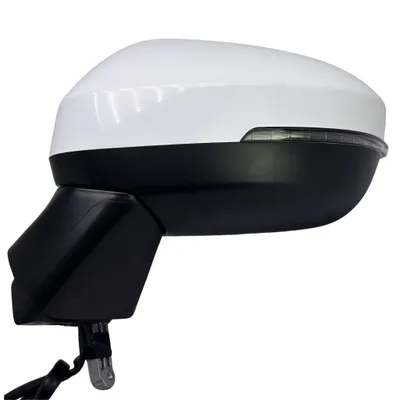 Immagine prodotto di Specchietto retrovisore esterno sinistro BILMAX di ricambio per Nissan Qashqai J12 2022-2024: regolabile elettricamente, ripiegabile manualmente, con indicatore di direzione, non riscaldato, 5 cavi