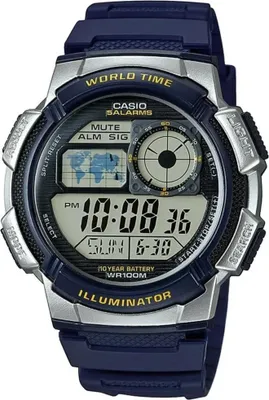 Produktbild von CASIO Mod. WORLD TIME ILLUMINATOR - 5 Alarms, 10 Year battery