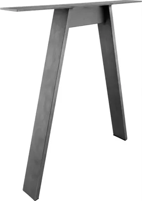 Image de SIMAUSROM Patin de table en forme de A Acier noir avec vernis de protection