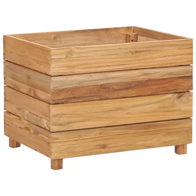 Immagine prodotto di Letto Rialzato 50x40x38 cm Legno di Teak di Recupero e Acciaio