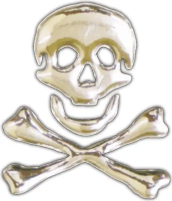 Produktbild von Hermann Schütz 3D-Chrome-Sticker Skull 45x40mm