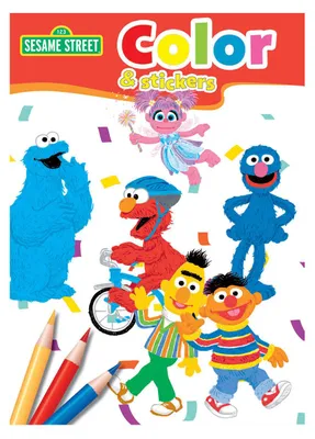 Image de Livre de coloriage "Sesamstraat" avec autocollants