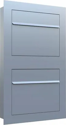 Immagine prodotto di Cassetta per le lettere in acciaio inox Cassetta per le lettere a muro Cassetta per le lettere 47x15x74,5 cm; grigio