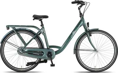 Productafbeelding van Altec Cityfiets voor dames, model Sweet, moederfiets, 28 inch (50 cm), damesmodel, 3-voudige rollerremmen, groen