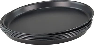 Immagine prodotto di 5 pezzi Vassoio per pizza rotondo in metallo blu Ø 28cm qualità professionale pesante