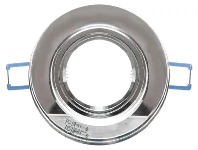 Productafbeelding van Kanlux inbouwframe, rond, voor inbouwspots, kleur zilver