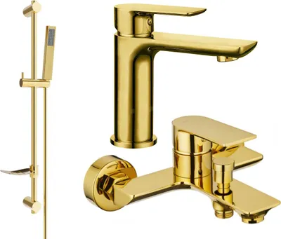 Immagine prodotto di Mexen Alfa DF02 set da bagno, oro - 745703DF02-50