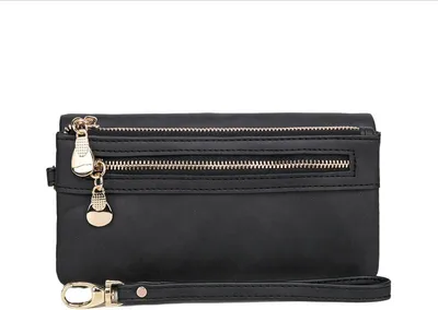 Produktbild von INF Vintage Damen Kunstleder Clutch Geldbörse - Elegant und Funktional