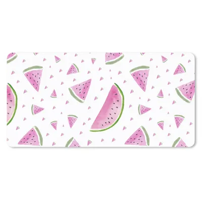 Produktbild von MuchoWow® Mauspad Mousepad Wassermelone - Aquarell - Schablonen 60x30 cm - Mousepads - Maus Mat - Pad - Mausunterlage - Nachhaltig
