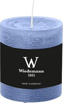 Produktbild von Wiedemann Marble Rustik Kerzen, Stumpenkerzen, Graublau 80 x Ø 68 mm