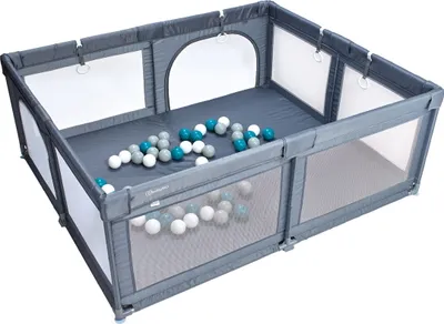 Produktbild von BabyGo Laufstall Playpark, grau