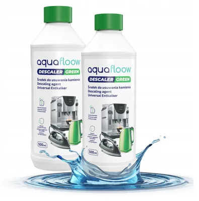 Obrázek produktu pro Aquafloow univerzální odstraňovač vodního kamene z kávovarů, ekologický odstraňovač vodního kamene pro plně automatické kávovary 2 x 500 ml