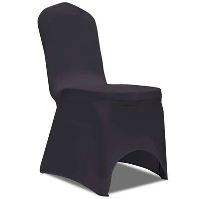 Image de vidaXL Housse de chaise en stretch 4 pièces anthracite