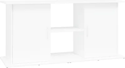 Zdjęcie produktu dla vidaXL Stojak pod akwarium biały 121x41x58 cm Materiał drewnopochodny