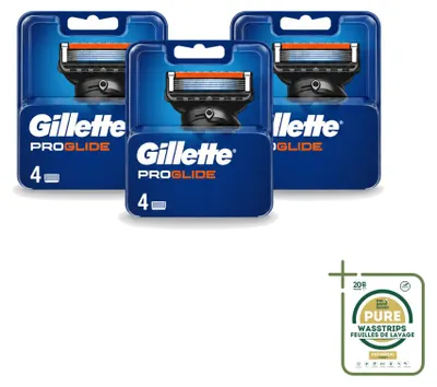 Obrázek produktu pro 3 náhradní hlavice holicího strojku Gillette Fusion5 ProGlide – balení, 3 kusy