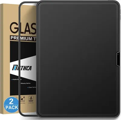 Produktbild von Mothca Matt Panzer Schutz Glas für iPad Air 11 Zoll 2024, 9H Matt Schutzfolie, Anti-Fingerabdruck, Blendschutz - 2 Stück