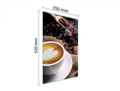 Immagine prodotto di Tagliere in vetro 35x52 caffè
