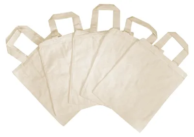 Produktbild von Eduplay Baumwolltaschen klein 5er Set – kreative Bastelidee für Kinder