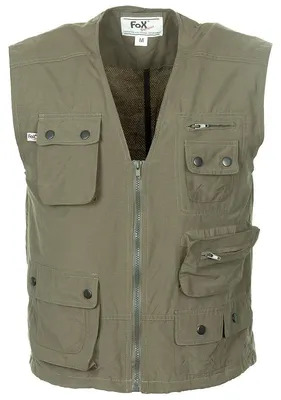 Produktbild von Outdoor Weste, oliv, Microfaser L
