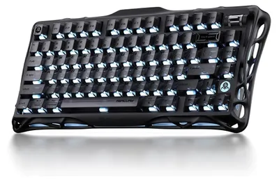 Produktbild von GravaStar Mercury K1 Mechanische Tastatur mit Aluminiumrahmen, 75% Wireless Gaming QWERTY US, PBT-Tastenkappen, 8000mAh