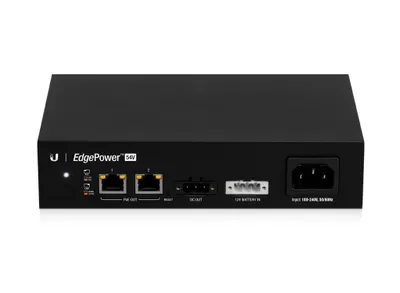 Zdjęcie produktu dla Ubiquiti EdgePower, Czarny, Link, PoE, Status, RJ-45, Fast Ethernet, 10,100 Mbit/s, 100 - 240 AC