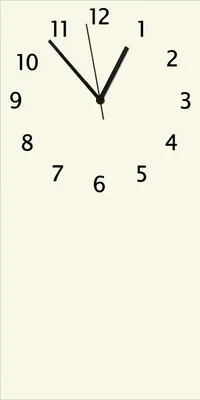 Produktbild von Wallario Design Wanduhr Beige aus Echtglas, Größe 30 x 60 cm