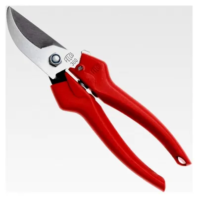 Produktbild von Leseschere (Schnitt-ø 10 mm, Länge 190 mm, gebogener Schneidkopf aus Edelstahl, präziser Schnitt, Gartenschere)
