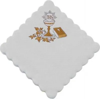 Immagine prodotto di Tovaglioli per catering da comunione, 100 pezzi, bianchi, confezione da 1.