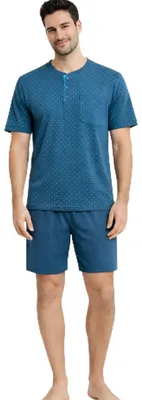 Produktbild von Kurzer Sommerpyjama für Herren – aus Baumwolle