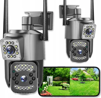Produktbild von Dual Outdoor Wifi Smart Ip Kamera Quadhd 4Mpx Anwendung Ir Erkennung