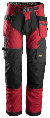 Produktbild von Snickers Workwear Flexiwork+ Arbeitshose Rot 96 Rot 96