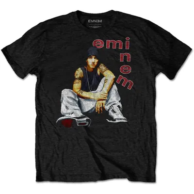 Produktbild von Eminem Letters Black L T-Shirt