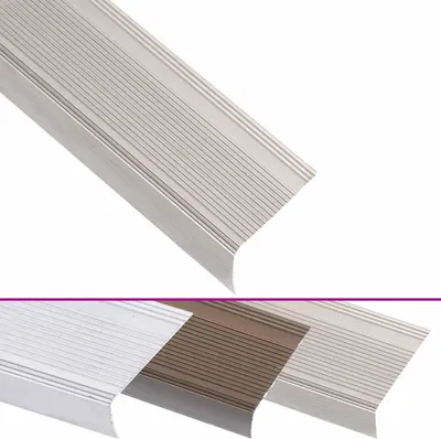 Zdjęcie produktu dla vidaXL Profile schodowe w kształcie litery L 15 szt. Aluminium 100 cm Szampan