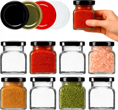 Zdjęcie produktu dla Superbutelki - 10 Szt Pojemniki Na Przyprawy Miód Prezent Słoik Pojemniczki Słoiczki 120 Ml