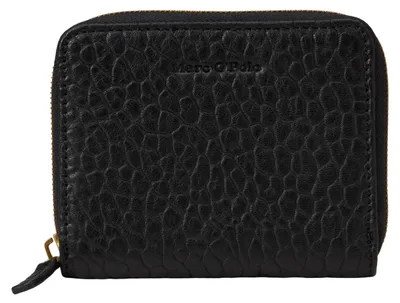 Productafbeelding van Marc O'Polo Leer portemonnee Ellis Leather Zip Wallet Black zwart