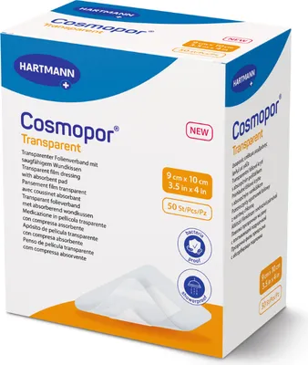 Produktbild von Cosmopor transparent Folienverband 9x10 cm steril 50 St