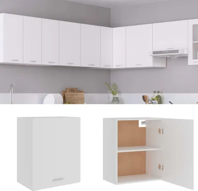Produktbild von vidaXL Hängeschrank Lyon Weiß 50x31x60 cm Holzwerkstoff