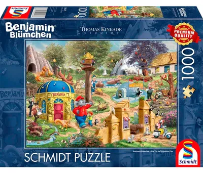 Produktbild von Schmidt Spiele PU1000T Kinkade Benjamin Blümchen, Ein Tag im Neustädter Zoo 0 0 STK