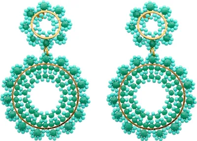 Image de BRAELYN - Boucles d'oreilles pour femmes - Bleu, Taille unique