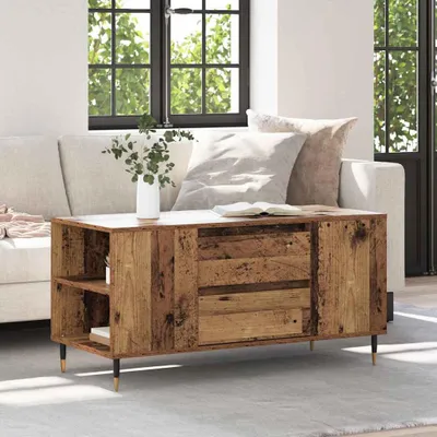 Immagine prodotto di Maison Exclusive - Tavolino in legno antico 102 x 44,5 x 50 cm Materiale ligneo